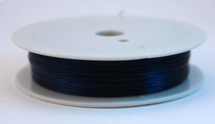 "Gamma" Проволока для бисера металл DG- 025 d 0. 25 мм 10 м №07 темно- бирюзовый