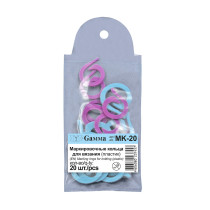 Для вязания " Gamma" MK- 20 маркировочное кольцо пластик d 20 мм 20 шт . 