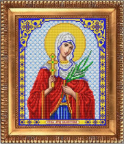 Рисунок на ткани для вышивки бисером И-4123 Святая мученица Валентина 20х24,5см